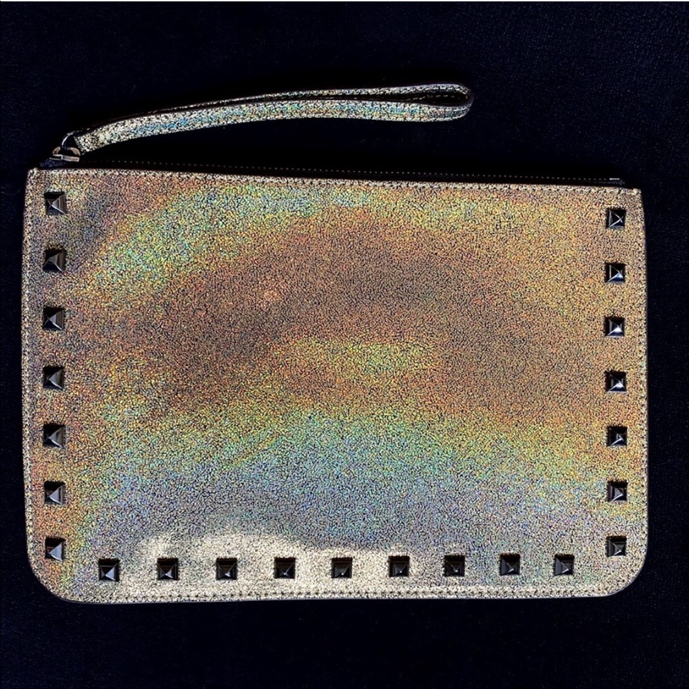 NWOT Rebecca Minkoff Gold Glitter Holographic Bag - Picture 7 of 13
